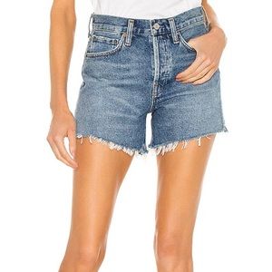 AGOLDE Parker Dark Wash Long Vintage Loose Short in Skywave - Size 26 NWOT